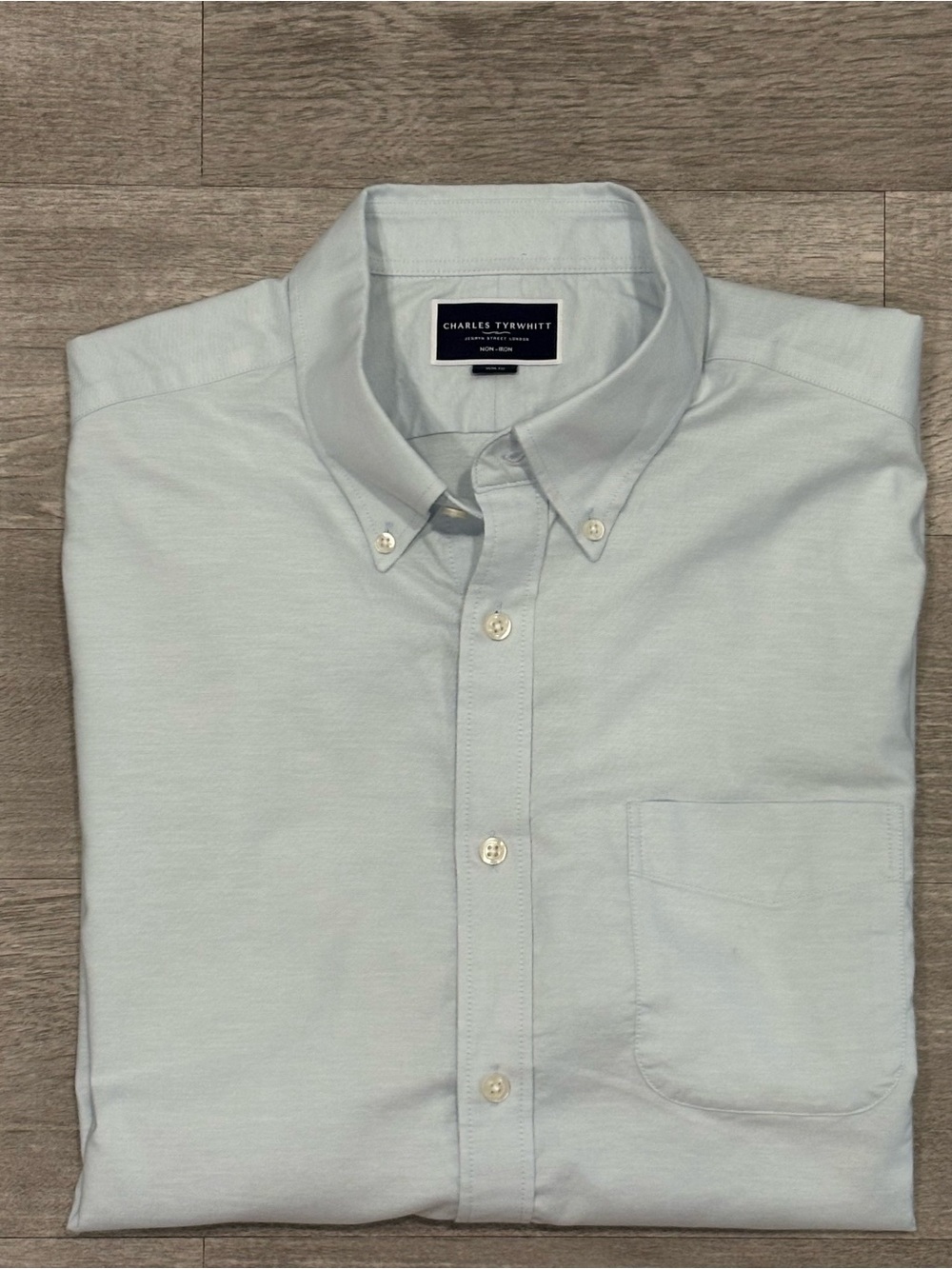 Charles Tyrwhitt Light Blue Button-Down Oxford Shirt